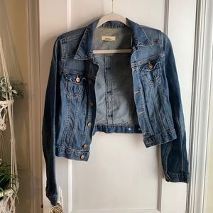 Blue Cropped Jean Jacket